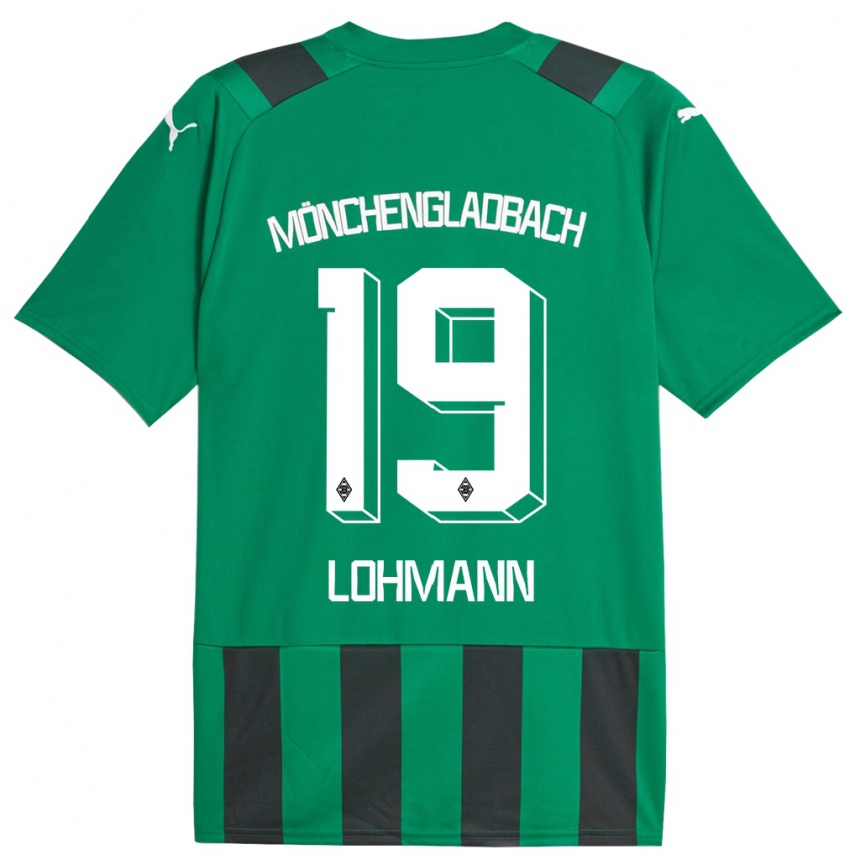 Vaikiškas Mona Lohmann #19 Juoda Žalia Išvykos Marškinėliai 2023/24 T-Shirt