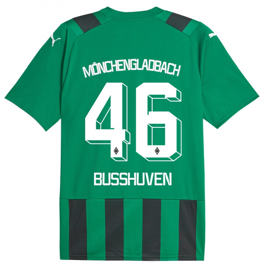 Vaikiškas Alina Busshuven #46 Juoda Žalia Išvykos Marškinėliai 2023/24 T-Shirt