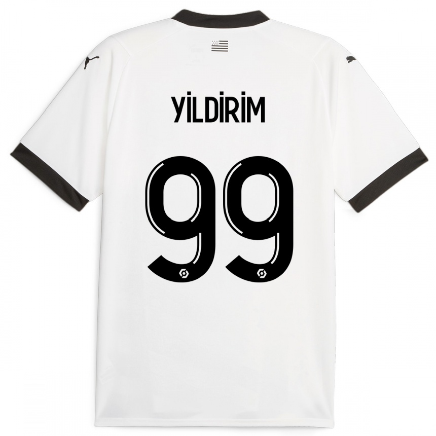 Vaikiškas Bertuğ Yıldırım #99 Baltas Išvykos Marškinėliai 2023/24 T-Shirt