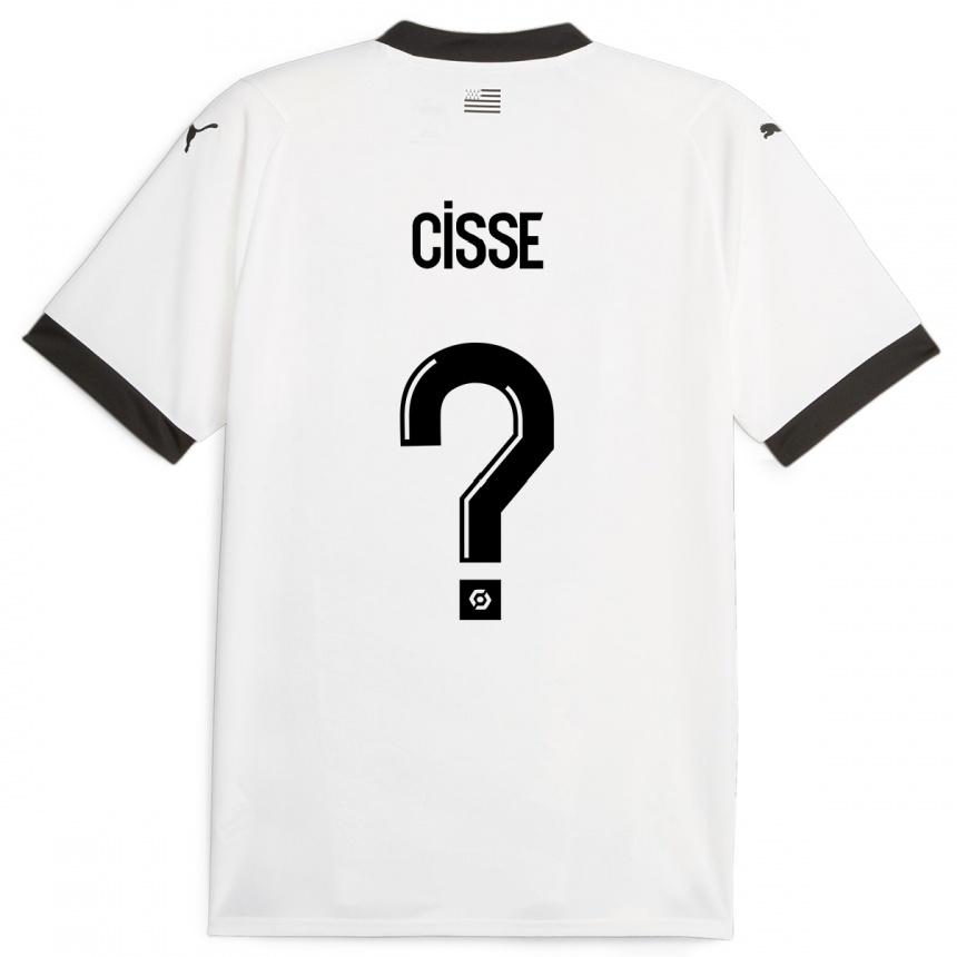 Vaikiškas Djaoui Cissé #0 Baltas Išvykos Marškinėliai 2023/24 T-Shirt