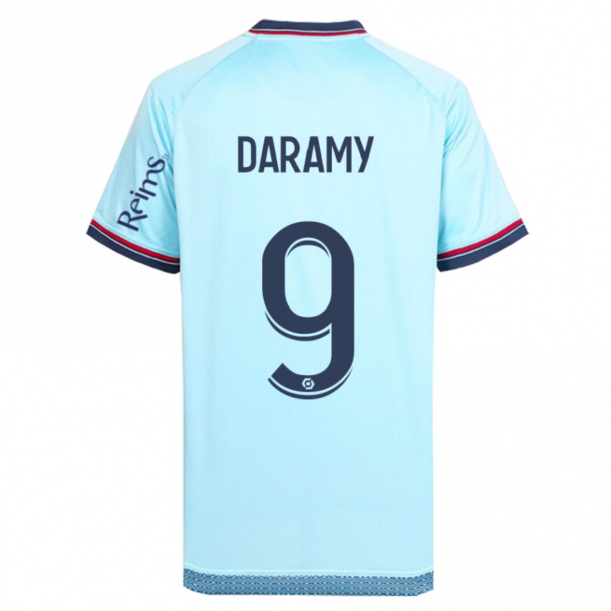 Vaikiškas Mohamed Daramy #9 Dangaus Mėlynumo Išvykos Marškinėliai 2023/24 T-Shirt