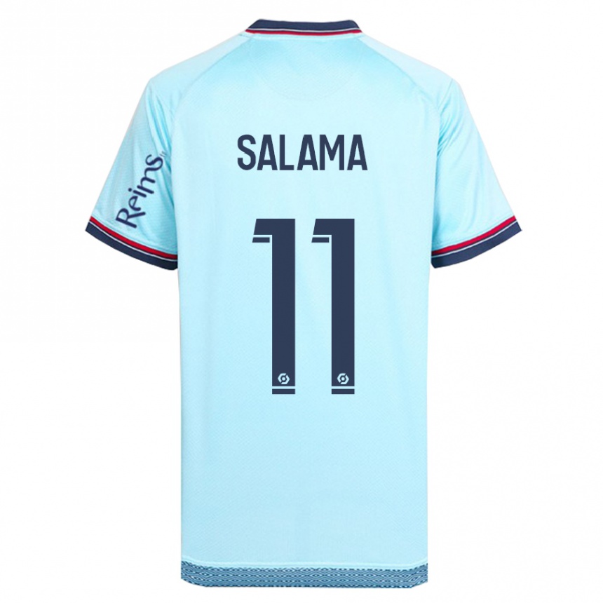 Vaikiškas Amine Salama #11 Dangaus Mėlynumo Išvykos Marškinėliai 2023/24 T-Shirt