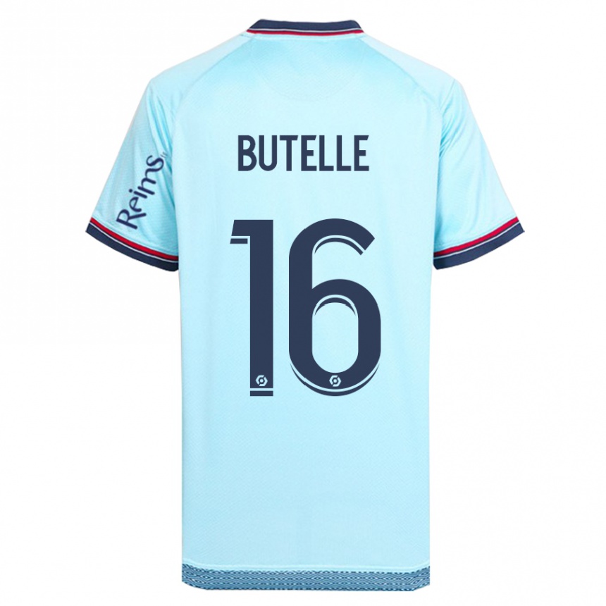 Vaikiškas Ludovic Butelle #16 Dangaus Mėlynumo Išvykos Marškinėliai 2023/24 T-Shirt