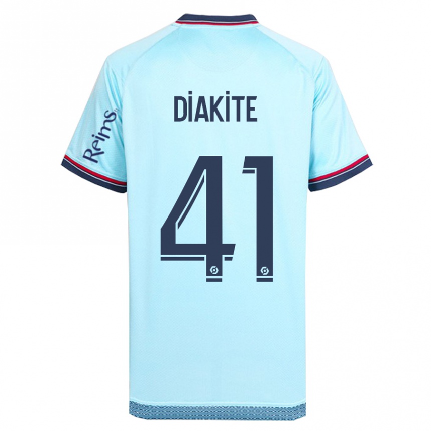 Vaikiškas Ibrahim Diakité #41 Dangaus Mėlynumo Išvykos Marškinėliai 2023/24 T-Shirt