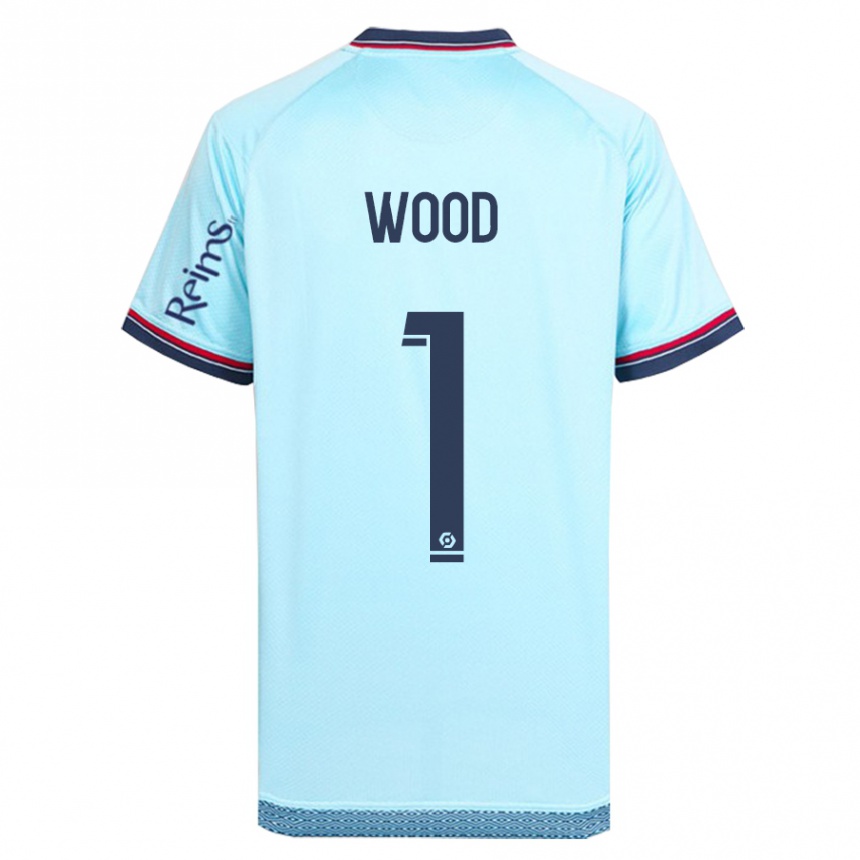 Vaikiškas Mackenzie Wood #1 Dangaus Mėlynumo Išvykos Marškinėliai 2023/24 T-Shirt