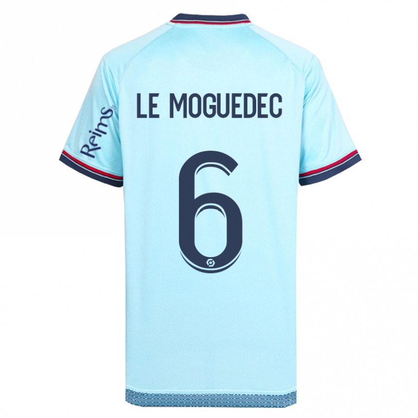 Vaikiškas Anaële Le Moguédec #6 Dangaus Mėlynumo Išvykos Marškinėliai 2023/24 T-Shirt