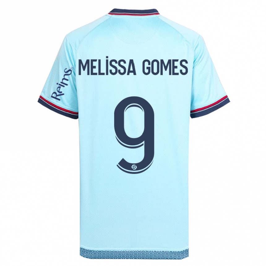 Vaikiškas Melissa Ferreira Gomes #9 Dangaus Mėlynumo Išvykos Marškinėliai 2023/24 T-Shirt