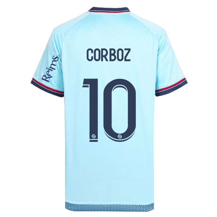 Vaikiškas Rachel Corboz #10 Dangaus Mėlynumo Išvykos Marškinėliai 2023/24 T-Shirt