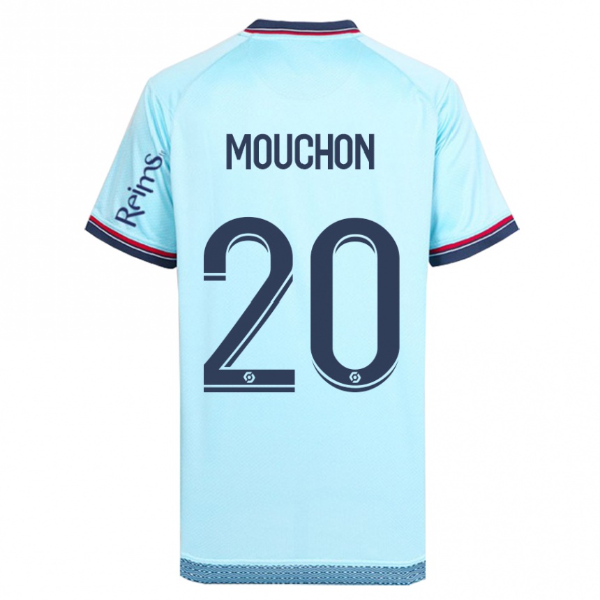 Vaikiškas Noemie Mouchon #20 Dangaus Mėlynumo Išvykos Marškinėliai 2023/24 T-Shirt