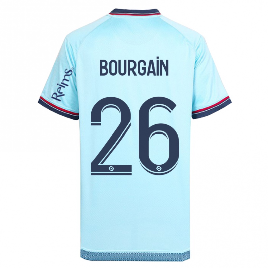 Vaikiškas Lea Bourgain #26 Dangaus Mėlynumo Išvykos Marškinėliai 2023/24 T-Shirt