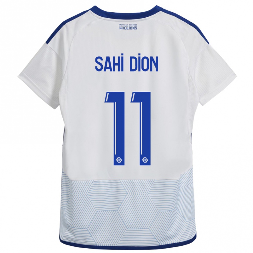 Vaikiškas Moïse Sahi Dion #11 Baltas Išvykos Marškinėliai 2023/24 T-Shirt