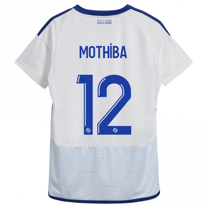 Vaikiškas Lebo Mothiba #12 Baltas Išvykos Marškinėliai 2023/24 T-Shirt