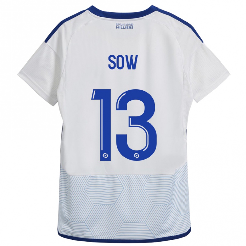 Vaikiškas Saïdou Sow #13 Baltas Išvykos Marškinėliai 2023/24 T-Shirt