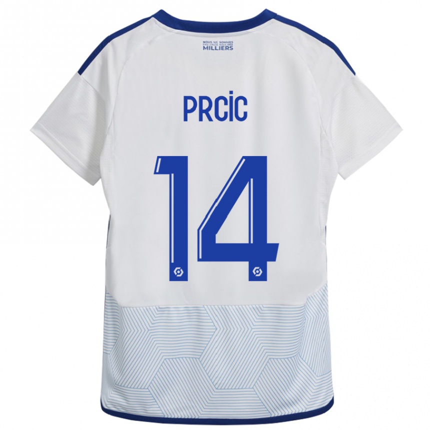 Vaikiškas Sanjin Prcic #14 Baltas Išvykos Marškinėliai 2023/24 T-Shirt