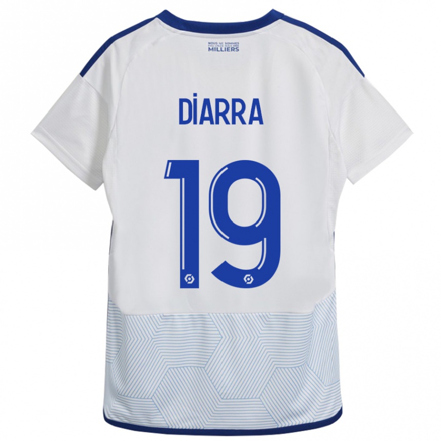 Vaikiškas Habib Diarra #19 Baltas Išvykos Marškinėliai 2023/24 T-Shirt