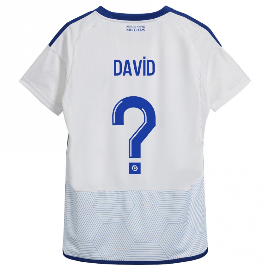 Vaikiškas David #0 Baltas Išvykos Marškinėliai 2023/24 T-Shirt