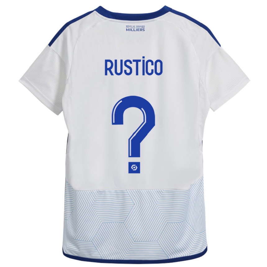 Vaikiškas Dylan Rustico #0 Baltas Išvykos Marškinėliai 2023/24 T-Shirt