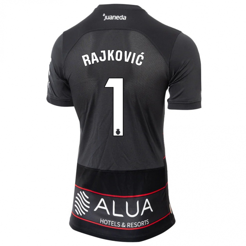 Vaikiškas Predrag Rajkovic #1 Juoda Išvykos Marškinėliai 2023/24 T-Shirt