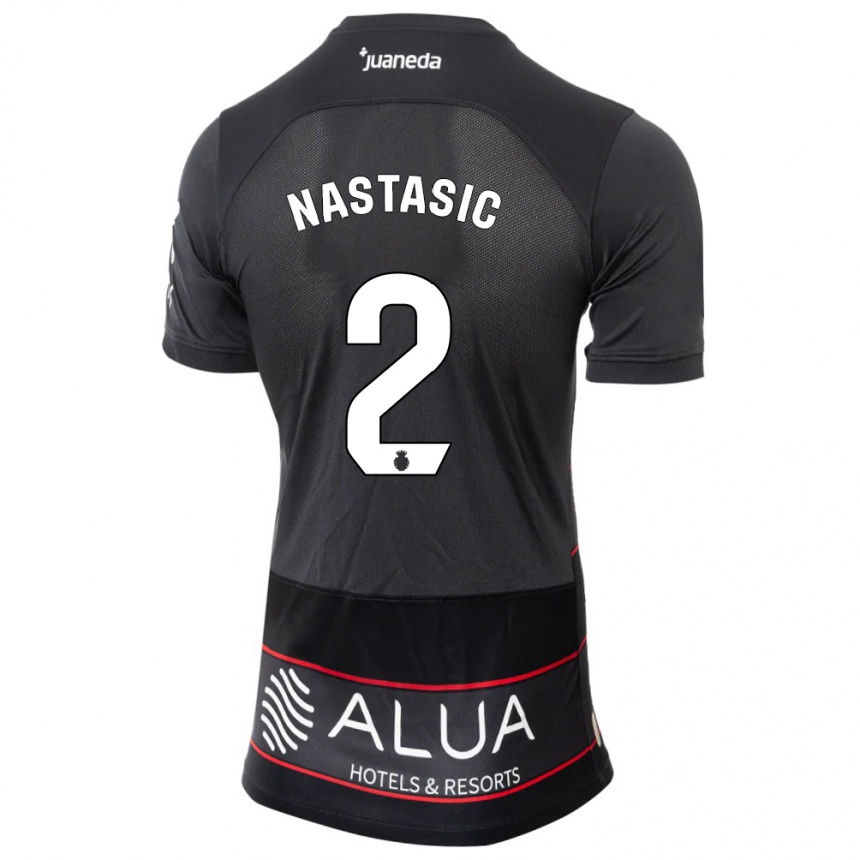 Vaikiškas Matija Nastasic #2 Juoda Išvykos Marškinėliai 2023/24 T-Shirt