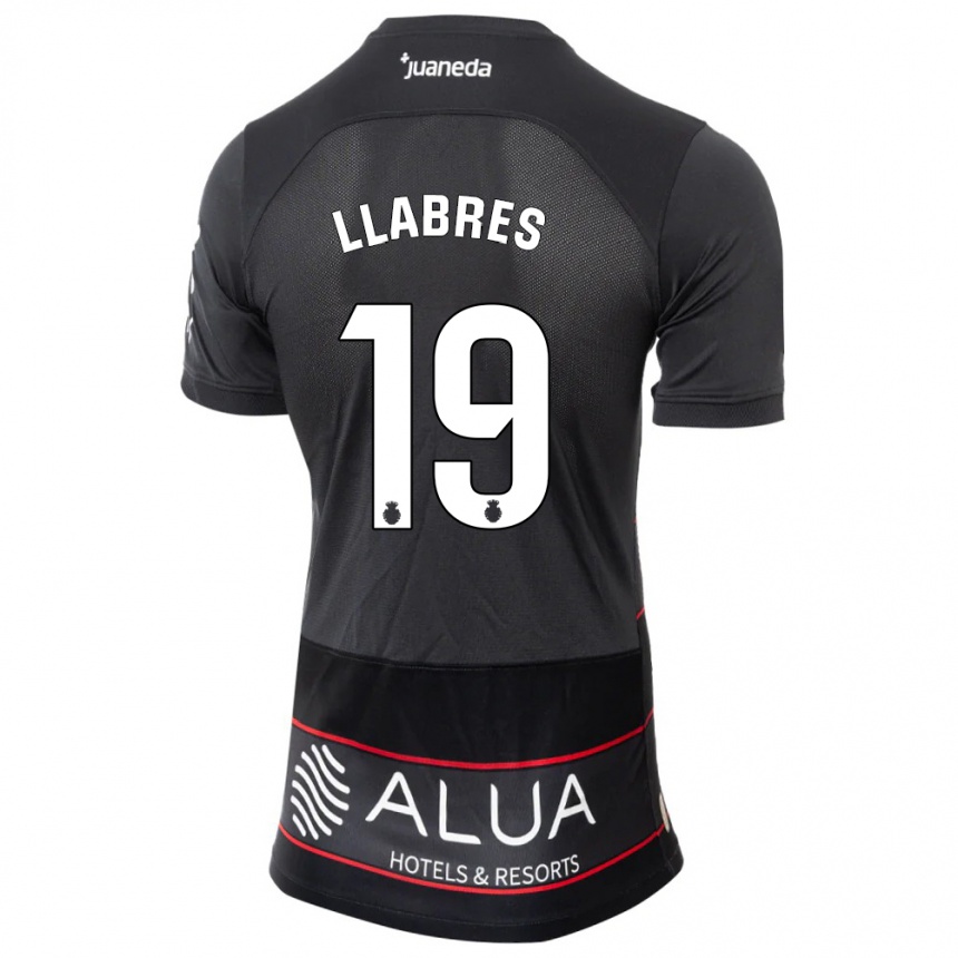 Vaikiškas Javi Llabrés #19 Juoda Išvykos Marškinėliai 2023/24 T-Shirt