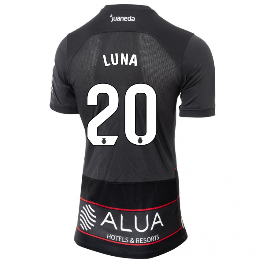 Vaikiškas Daniel Luna #20 Juoda Išvykos Marškinėliai 2023/24 T-Shirt