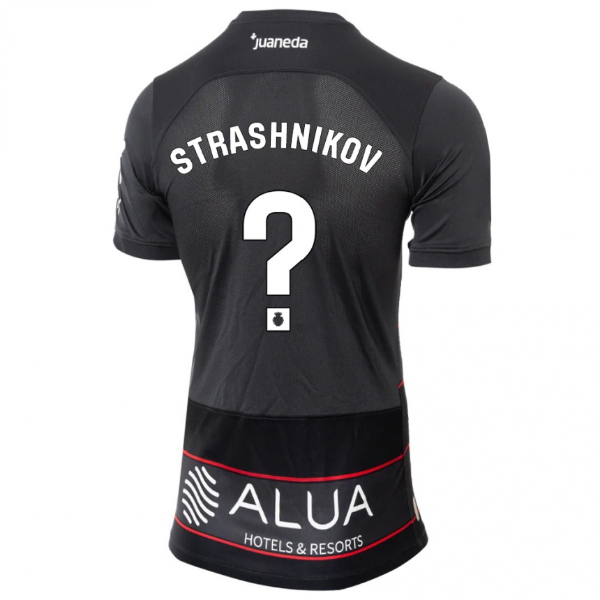 Vaikiškas Nikolay Strashnikov #0 Juoda Išvykos Marškinėliai 2023/24 T-Shirt