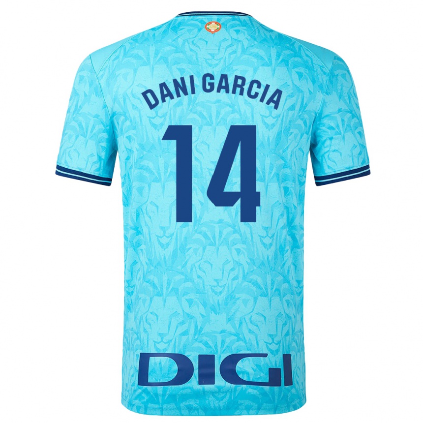 Vaikiškas Dani García #14 Dangaus Mėlynumo Išvykos Marškinėliai 2023/24 T-Shirt