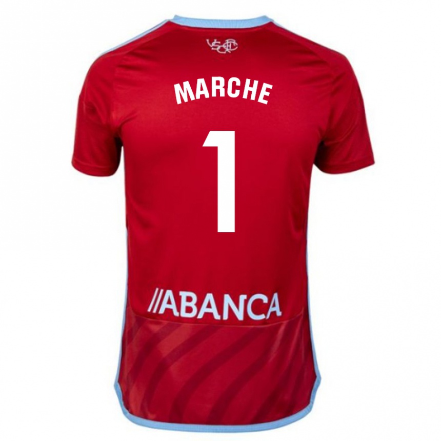 Vaikiškas Agustín Marchesín #1 Raudona Išvykos Marškinėliai 2023/24 T-Shirt