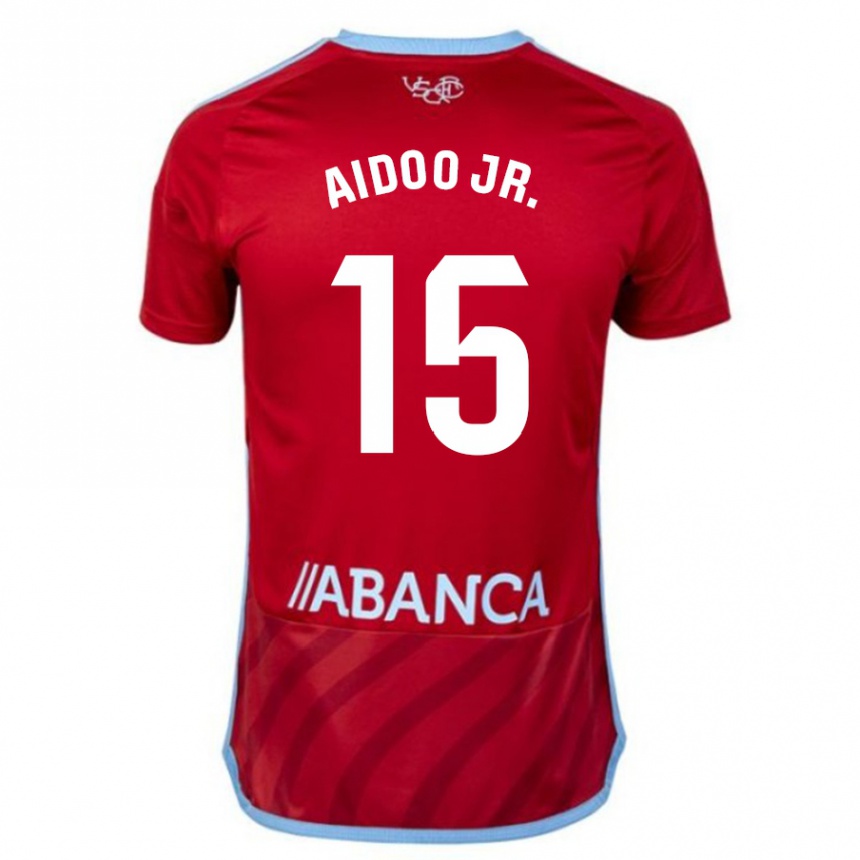 Vaikiškas Joseph Aidoo #15 Raudona Išvykos Marškinėliai 2023/24 T-Shirt