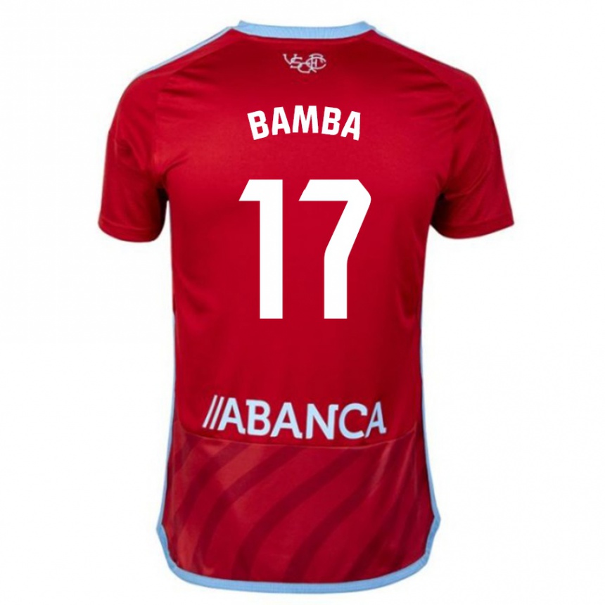 Vaikiškas Jonathan Bamba #17 Raudona Išvykos Marškinėliai 2023/24 T-Shirt