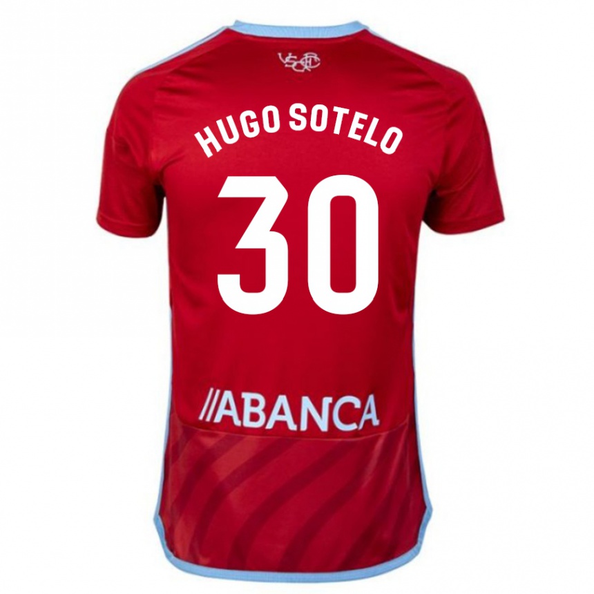 Vaikiškas Hugo Sotelo #30 Raudona Išvykos Marškinėliai 2023/24 T-Shirt