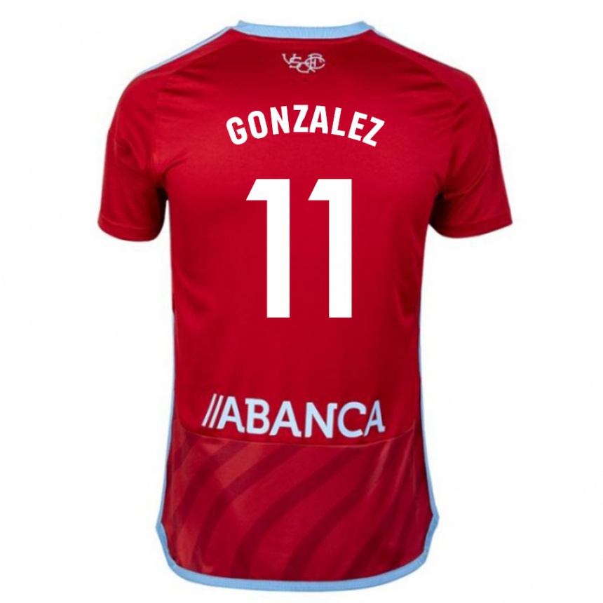 Vaikiškas Alfon González #11 Raudona Išvykos Marškinėliai 2023/24 T-Shirt