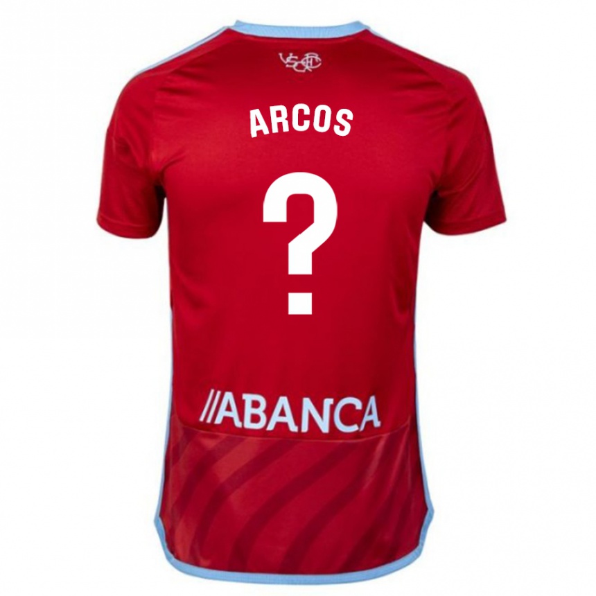 Vaikiškas Ángel Arcos #0 Raudona Išvykos Marškinėliai 2023/24 T-Shirt