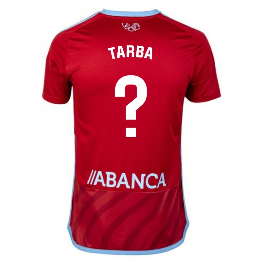 Vaikiškas Ianis Tarba #0 Raudona Išvykos Marškinėliai 2023/24 T-Shirt