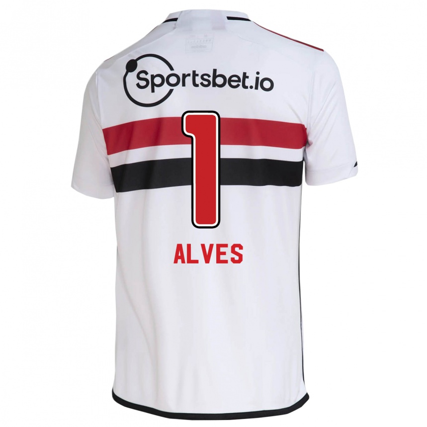 Vyrai Felipe Alves #1 Baltas Namų Marškinėliai 2023/24 T-Shirt