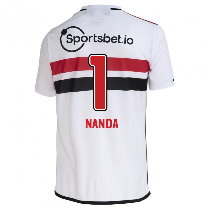 Vyrai Nanda #1 Baltas Namų Marškinėliai 2023/24 T-Shirt