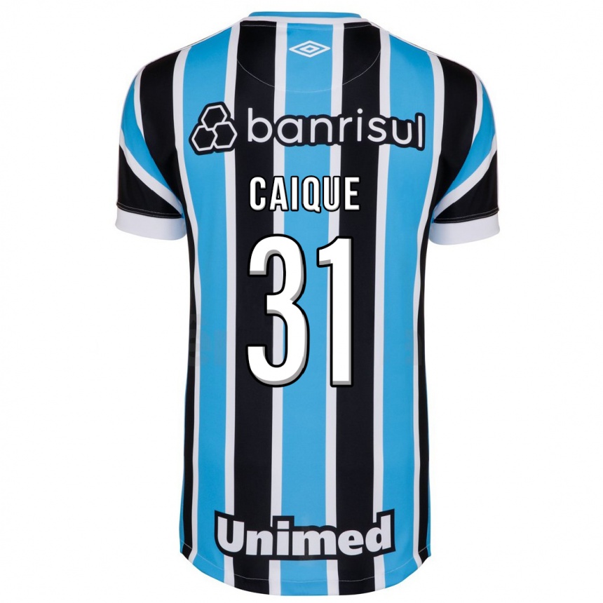 Vyrai Caíque #31 Mėlyna Namų Marškinėliai 2023/24 T-Shirt