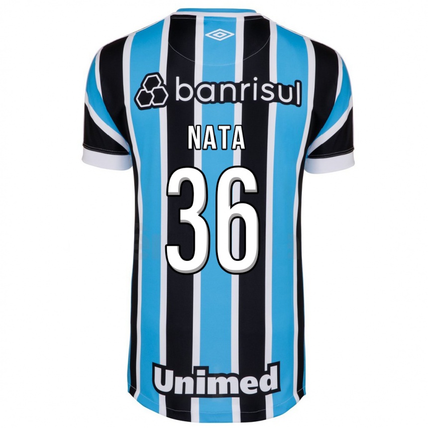 Vyrai Natã #36 Mėlyna Namų Marškinėliai 2023/24 T-Shirt