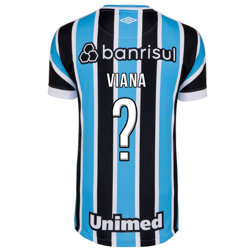 Vyrai Arthur Viana #0 Mėlyna Namų Marškinėliai 2023/24 T-Shirt