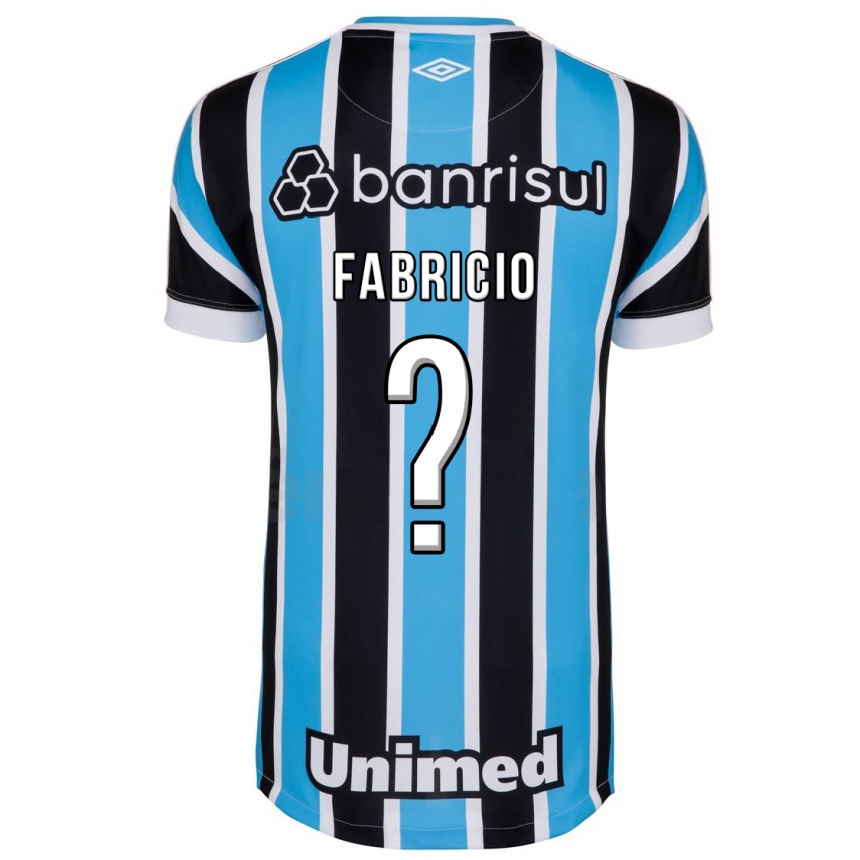 Vyrai Fabricio #0 Mėlyna Namų Marškinėliai 2023/24 T-Shirt