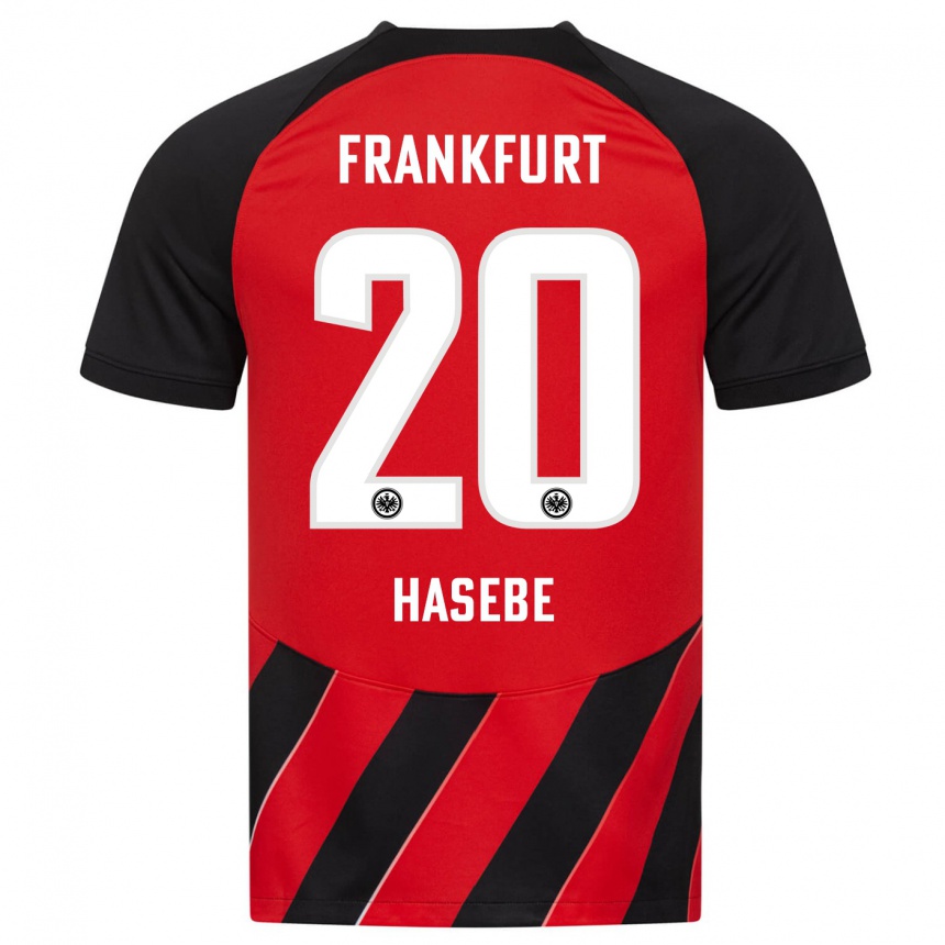 Vyrai Makoto Hasebe #20 Raudona Juoda Namų Marškinėliai 2023/24 T-Shirt