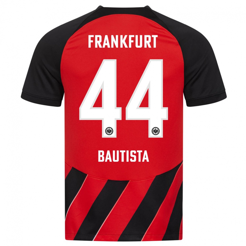 Vyrai Davis Bautista #44 Raudona Juoda Namų Marškinėliai 2023/24 T-Shirt