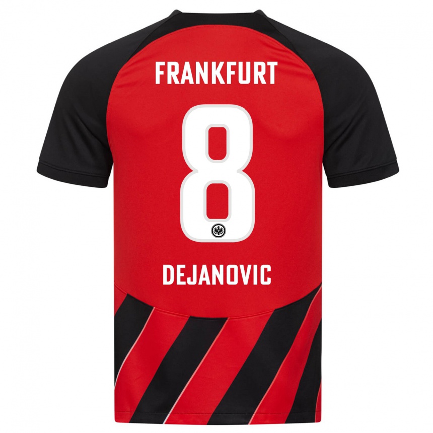 Vyrai Daniel Dejanovic #8 Raudona Juoda Namų Marškinėliai 2023/24 T-Shirt