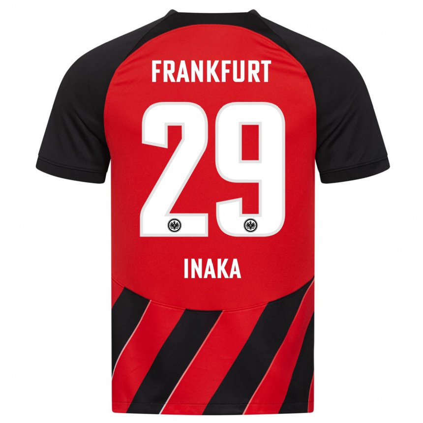 Vyrai Arthur Inaka #29 Raudona Juoda Namų Marškinėliai 2023/24 T-Shirt