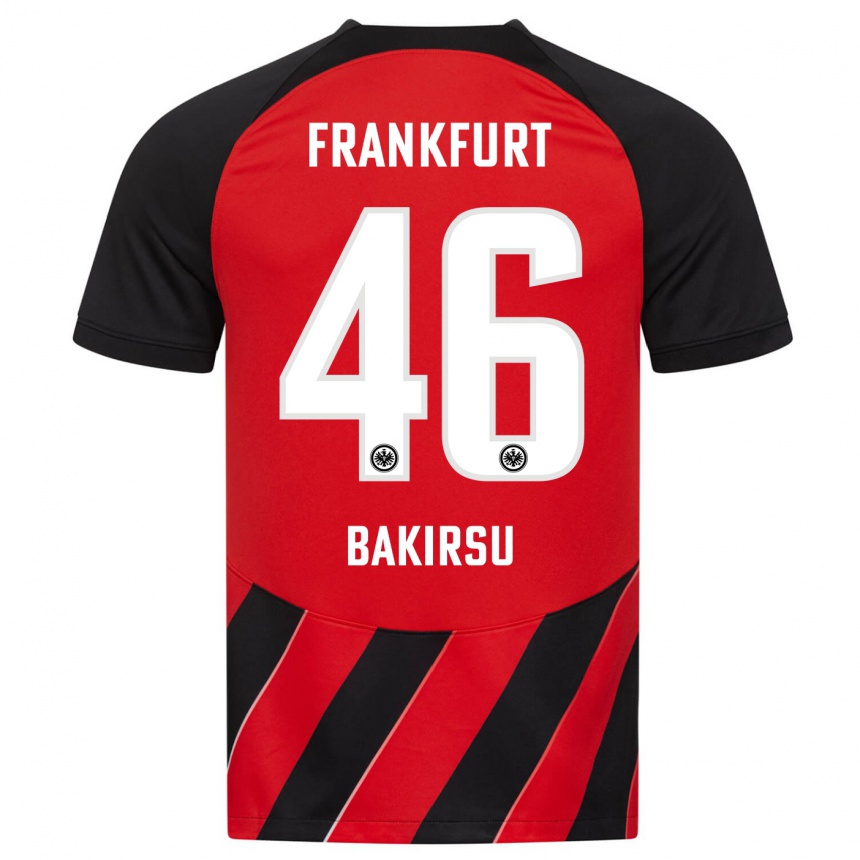 Vyrai Hüseyin Bakirsu #46 Raudona Juoda Namų Marškinėliai 2023/24 T-Shirt