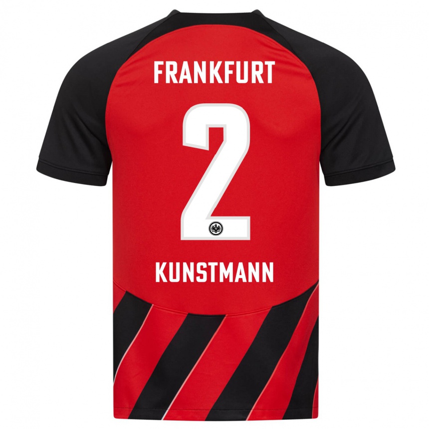 Vyrai Kelvin Kunstmann #2 Raudona Juoda Namų Marškinėliai 2023/24 T-Shirt