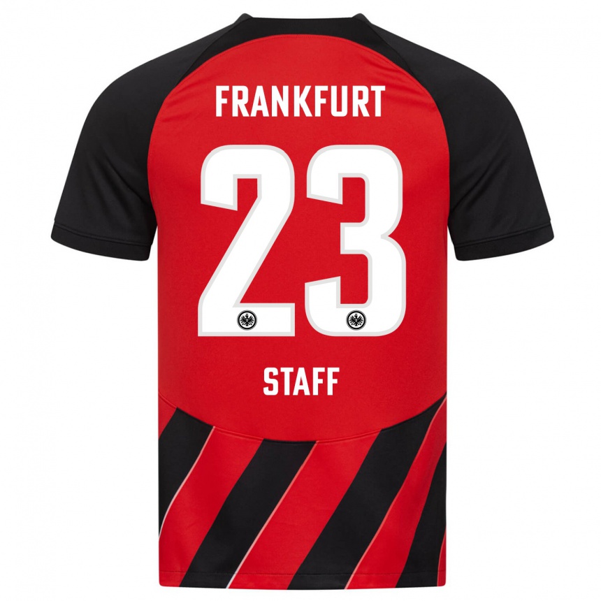 Vyrai Alexander Staff #23 Raudona Juoda Namų Marškinėliai 2023/24 T-Shirt