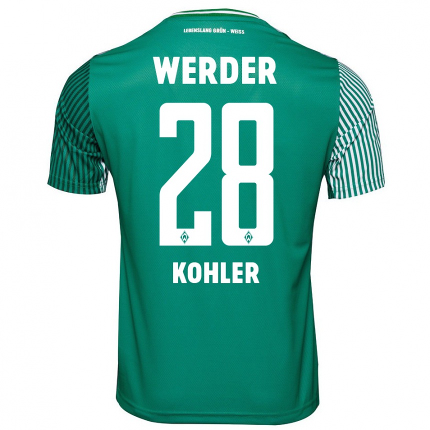 Vyrai Ethan Kohler #28 Žalias Namų Marškinėliai 2023/24 T-Shirt