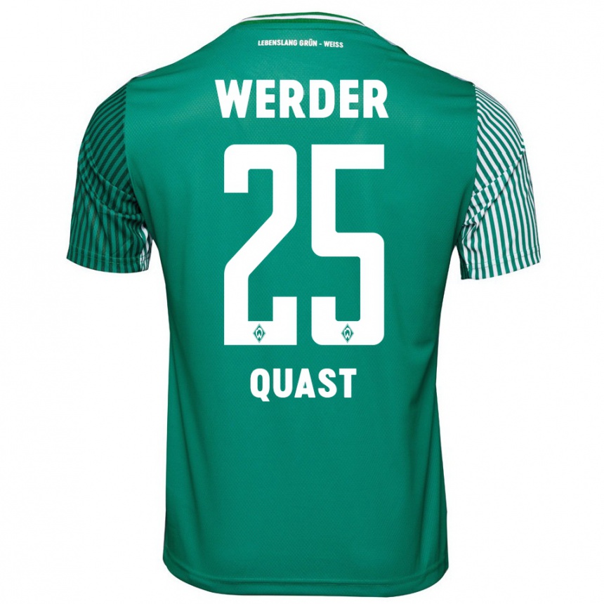 Vyrai Sönke Quast #25 Žalias Namų Marškinėliai 2023/24 T-Shirt