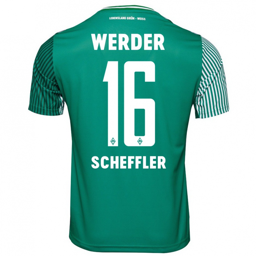 Vyrai Ian Scheffler #16 Žalias Namų Marškinėliai 2023/24 T-Shirt